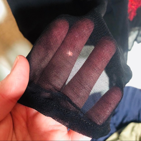 Renè Derhy Sm skirt with sheer embroidered overlay - Picture 7 of 8